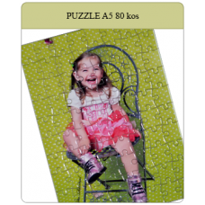 Puzzle velikosti A5 14,5x20cm iz 80 kosov