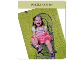 Puzzle velikosti A5 14,5x20cm iz 80 kosov
